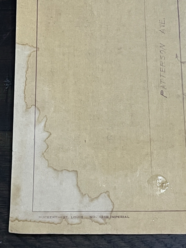 Missouri Pacific Railroad Blueprint Map Drawing Vintage Ephemera Little Rock AR - Picture 10 of 12