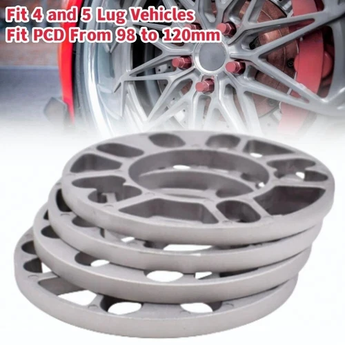 4 X Wheel Spacers 5mm Shim Plate for 4/5 Stud 4x100 4x114.3 5x105 5x115 5x114.3 - Bild 1 von 8