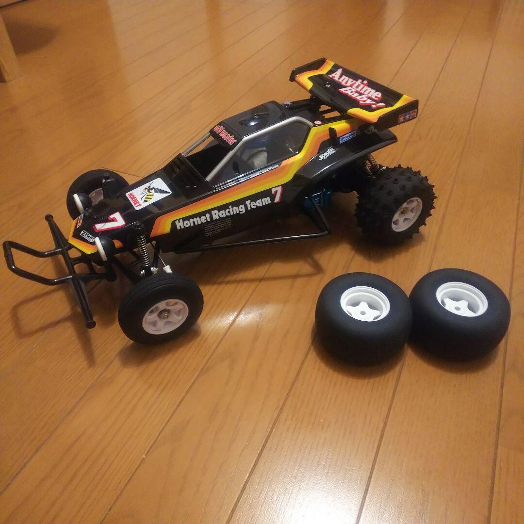 Tamiya Hornet 2WD Buggy Custom Wide RC Car with +10mm Extended Wheelbase