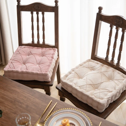 Soft Chair Pad Tufted Padded Booster Cushion Seat Pad Floor Backrest with Handle - Picture 54 of 71