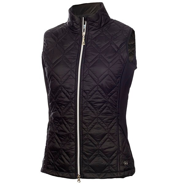 Green Lamb Ladies Gerry Quilted Golf Gilet, Vest New Black UK10