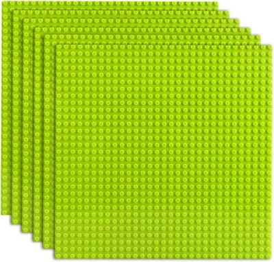 6Pcs Light Green 10''x10'' 32x32 stud Classic Brick Building Baseplate Compatible