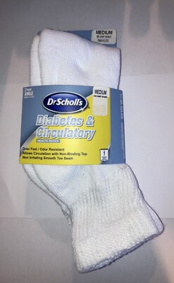 Dr Scholls Men-women Diabetes Circulatory Ankle Socks Size -Medium