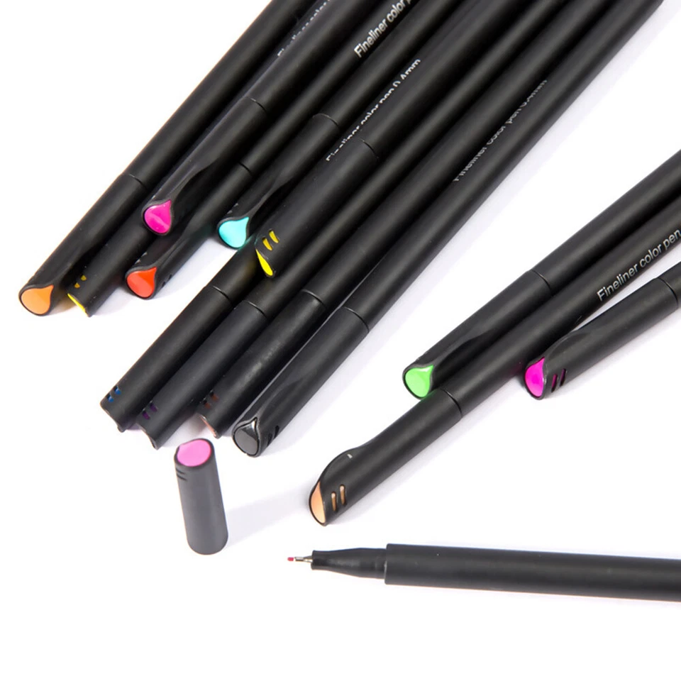 Feiner Liner Stift Farbstift Set Textmarker Stift Für Leichtere 12/24 Farbe - Bild 3 von 4