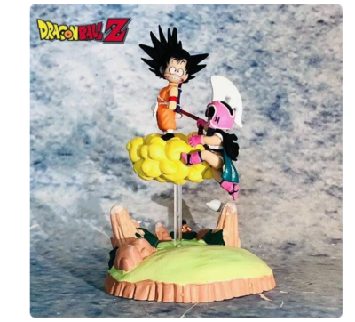 Son Goku dan Chi-Chi di Nimbus Cloud - Figur kolektor Dragon Ball