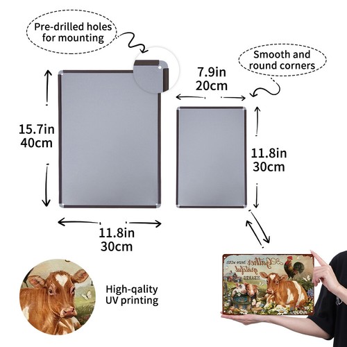 Metal Warning Tin Sign Rectangular Iron Painting Wall Home Bar Decor40x30cm - Picture 10 of 11