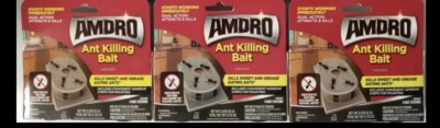 Amdro Indoor Ant Killing Bait Stations Attracts Kills 3 Packs - 12 total baits