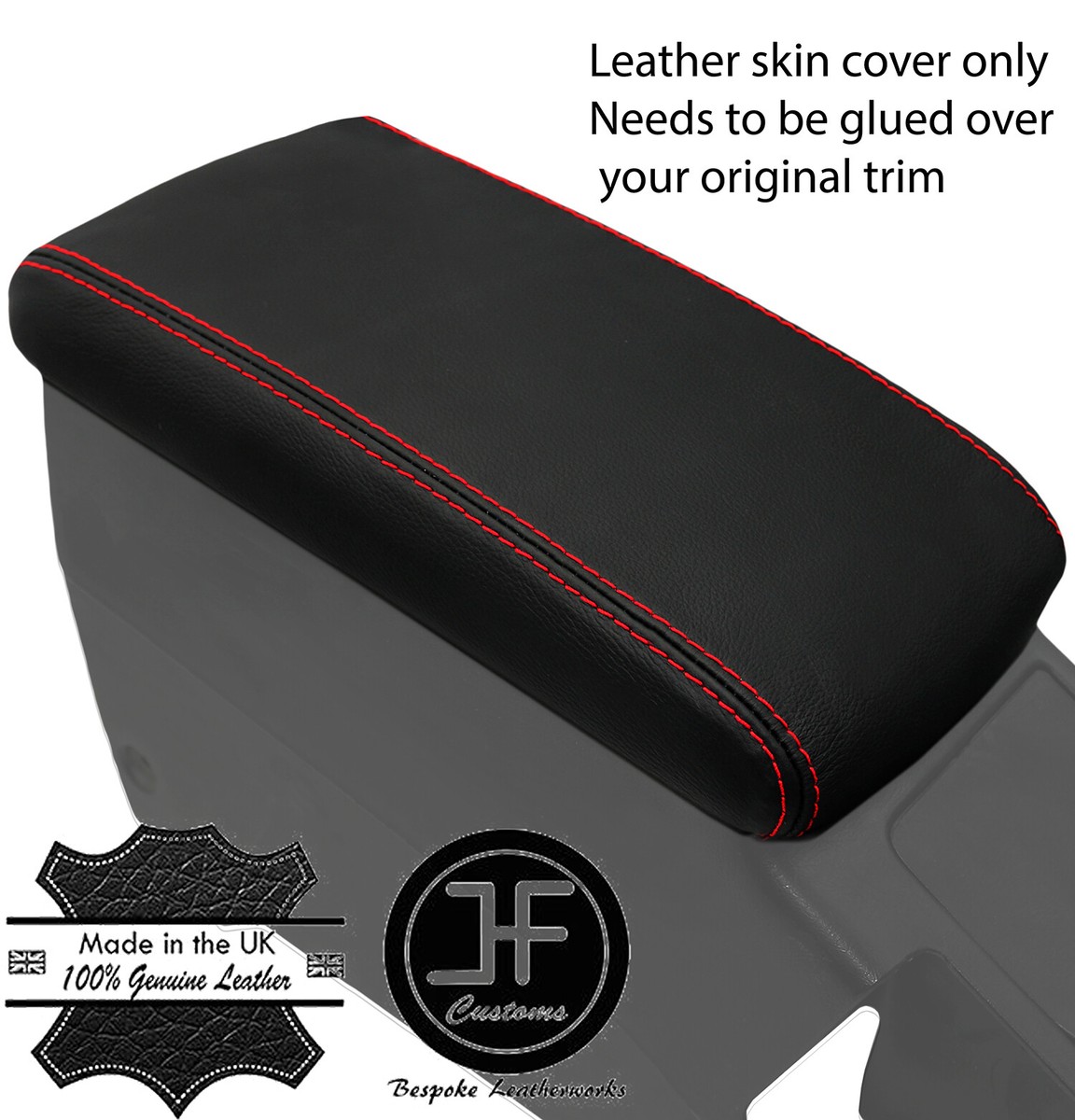 セルクレスト　１ケース RED STITCH ARMREST LID REAL LEATHER COVER FITS TOYOTA JZX 100