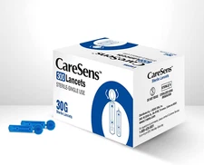 Caresens Sterile Single Use Ultra Thin 30G Universal Designed Lancets (300 Count