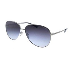 Coach Women Sunglasses Hc7094-90018G 60 Silver W/ Grey Gradient