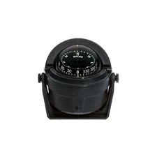 Pivot LED Black Dial Black Bracket Mount 12 Volt Green LED 5" CombiDial Compass