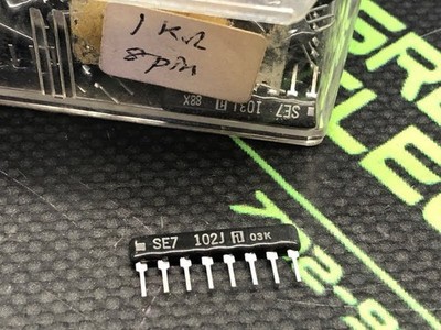 SE7-102J - SEI - RESISTOR NETWORK - SINGLE ROW - 1K - 8PIN