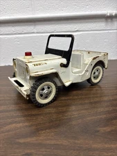 TONKA AA WRECKER TOW TRUCK JEEP STEEL TOY 1969 IN WHITE 2435