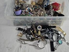 Vintage Jewelry & Watch Lot 10 Plus Pounds Costume Estate Mixed