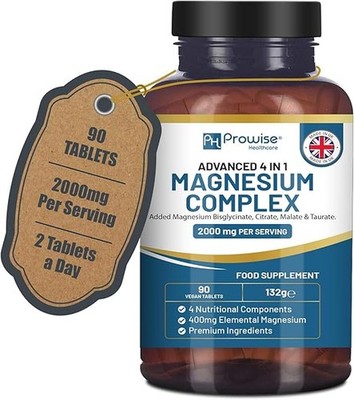 Magnesium Komplex 4-in-1   404 mg elementar   90 vegane Kapseln
