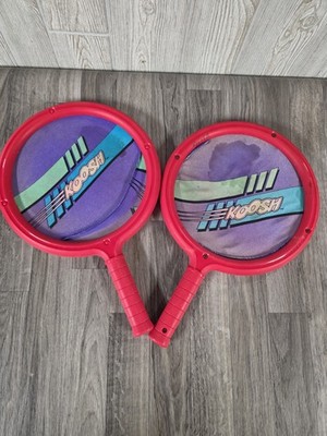 Original 1991 Koosh Paddle Racket Set of 2 Alternative Design Vintage