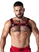 Locker Gear Men's Mesh Chest Party Harness, Elasticated, Stretch