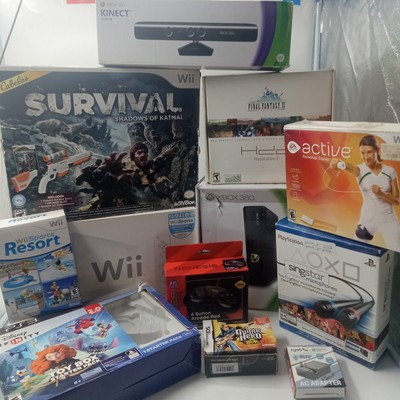 Nintendo Box Lot Final Fantasy PS2 Xbox 360 Wii Sega Genesis Empty Console Boxes