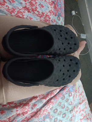 Boys, Geometric, Crocs, Black,  Size J5