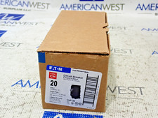 New Eaton CHF120 Single Pole 20 Amp 120/240 Volt Circuit Breaker Box of 10