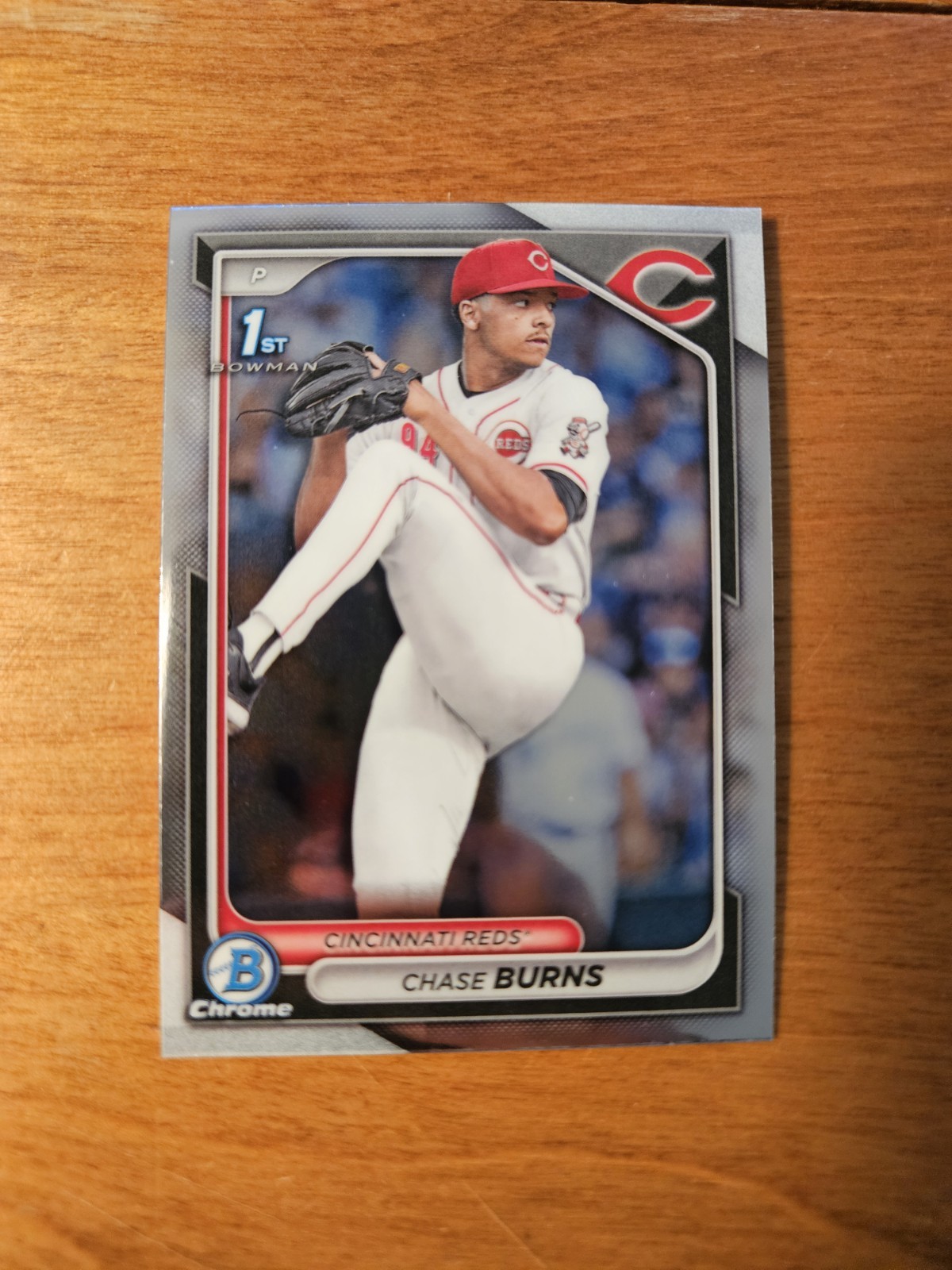2024 Bowman Draft Chase Burns Chrome #BDC-55 1st Prospect Reds