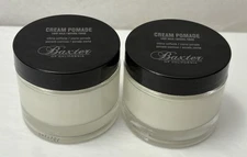 New BAXTER OF CALIFORNIA CREAM POMADE 2 OZ LIGHT HOLD Natural Finish 2-PACK