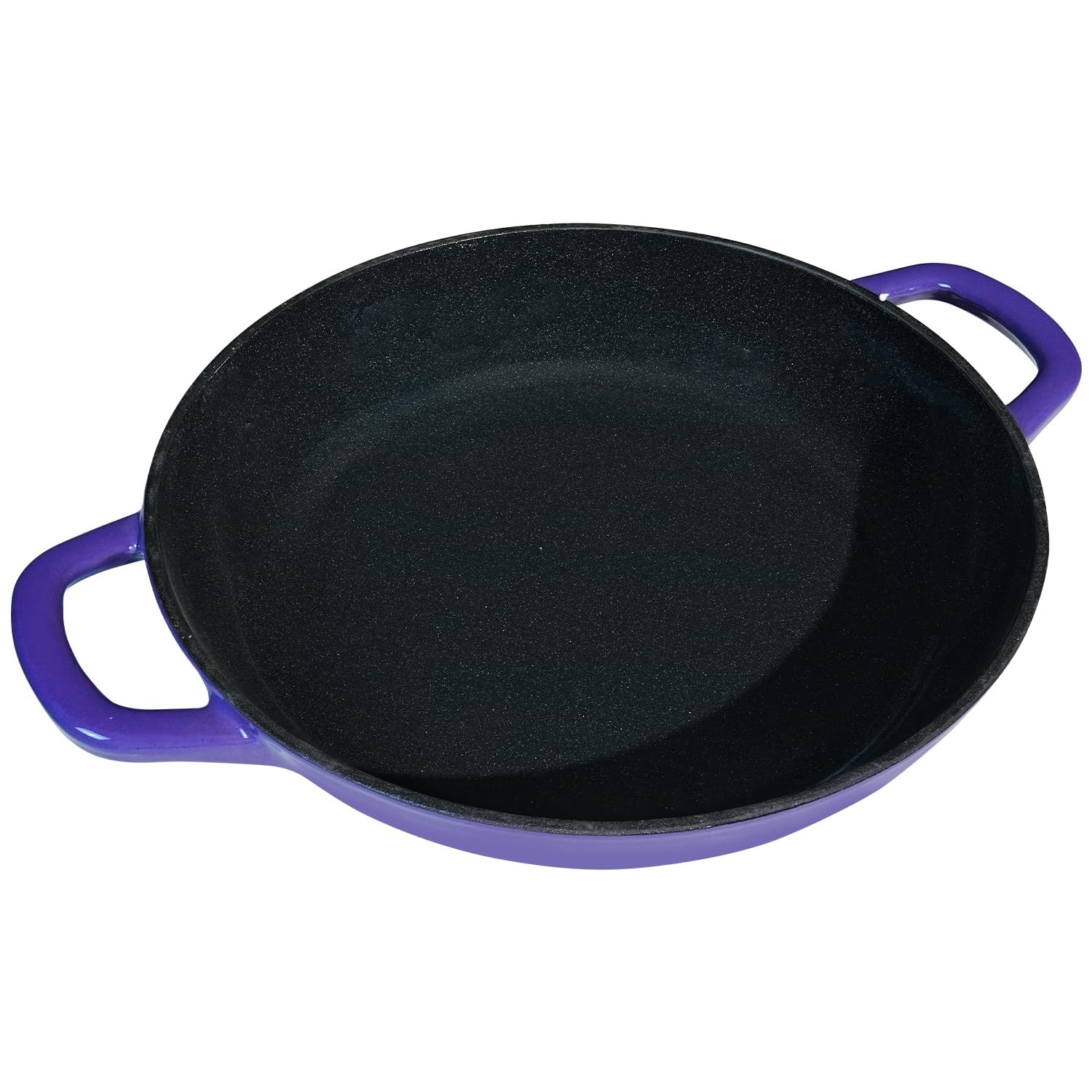 Braiser Enameled Cast Iron Braiser 2.25 qt Braiser Pan with Lid Purple Shallo...