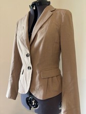 H M Womens Beige Blazer Size S