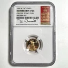 1999-W American Gold Eagle $5 1/10Oz NGC PF69 Mint Error Signed Kenneth Bressett