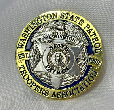 Washington State Patrol Trooper's Association Challenge Coin WSP 100 Anniversary