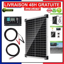 Système Énergétique 25W : Panneau Solaire Monocristallin avec Accessoires Inclus