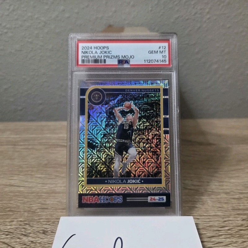 2024-25 Panini /25 PSA GEM MT 10 Nikola Jokić Premium Prizms Mojo NBA Hoops