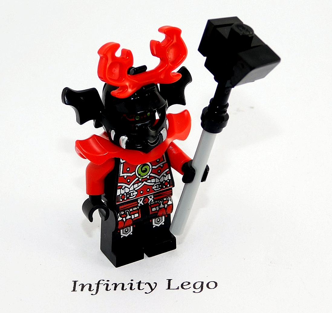 LEGO Stone Army Warrior with Red Face Minifigure Ninjago Golden