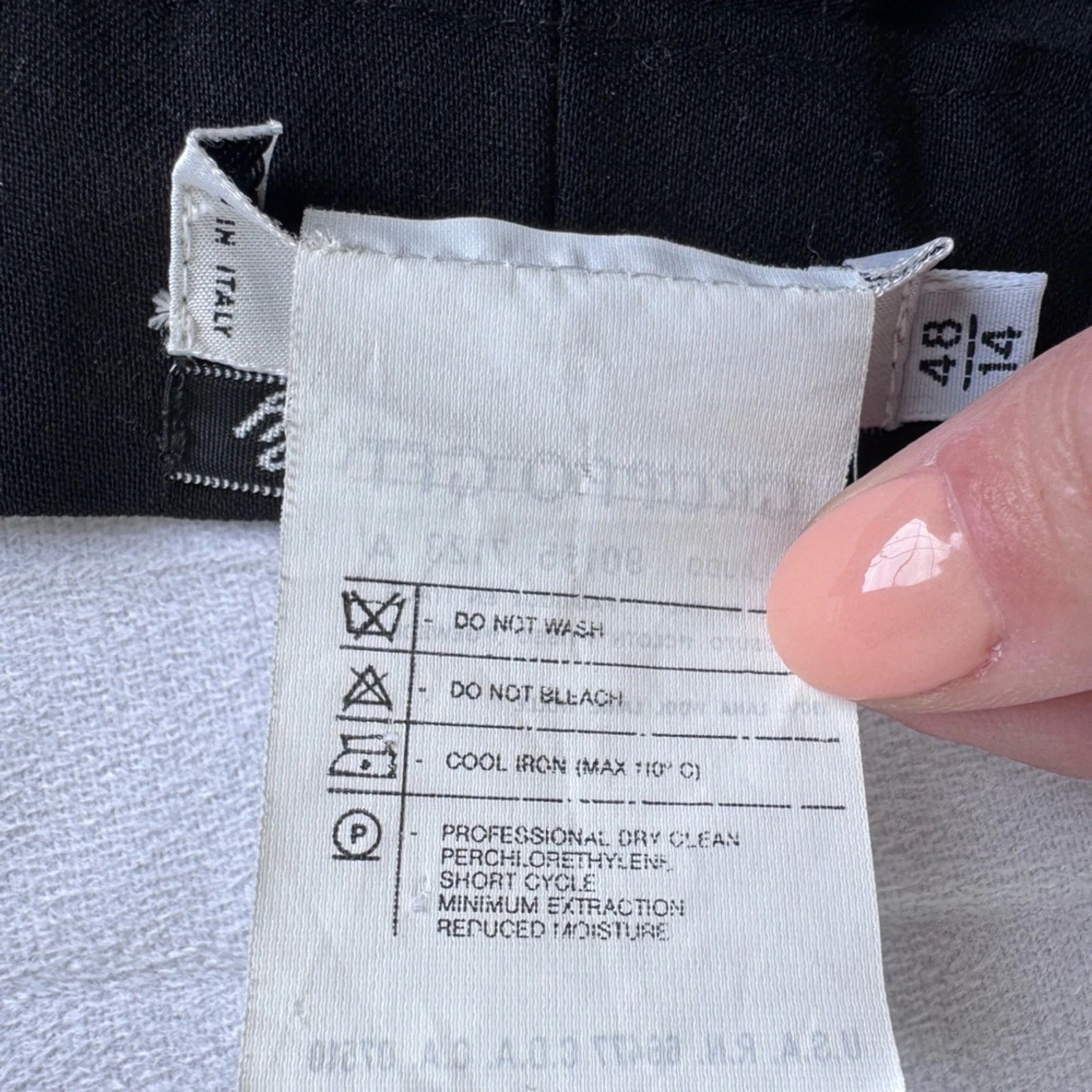 Pantalone donna Valentino Miss V chiusura zip pieghe davanti gamba dritta taglia 14