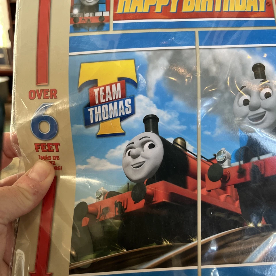 Thomas The Tank Engine Scene Setter Photo Background Poster 5 Count Birthday ... - Image 2 of 4