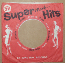 "Hits","Company Sleeve","Original","45rpm","7inch","Record","Vintage",, ;0
