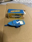 MATCHBOX LESNEY No9D CABIN CRUISER AND TRAILER WITH BOX