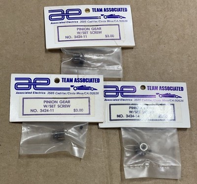 Lot of 3 Team Associated pinion gears New Old Stock