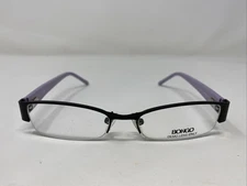 Bongo Eyewear B JESSIE BLK 49-16-135 Black/Lilac Half Rim Eyeglasses Frame JC79