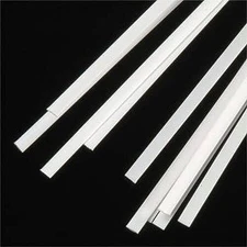 Plastruct Rectangle Strip .010x.100x10 (8) - Model Scratch Building Plastic