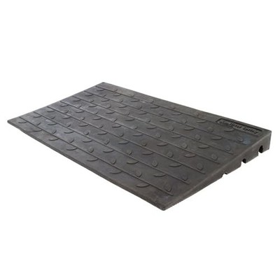 SILVER SPRING 3'' HIGH RUBBER 3-CHANNEL THRESHOLD RAMP DH-UP-83 - BLACK