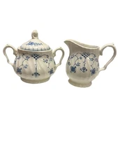 Myott Churchill Finlandia Creamer & Sugar w/Lid Staffordshire England - READ