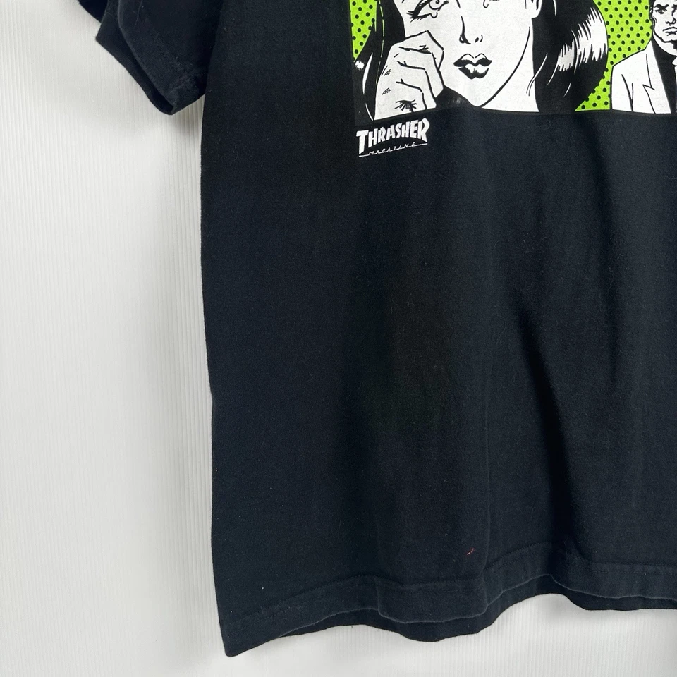 Vintage Y2K Thrasher “Oh God, Why Can’t My Boyfriend Skate” Tee Size Medium - image 2 of 4