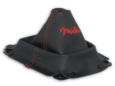 For Mazda Mx-5 Miata Na 89-98 Gear Shift Boot Gaiter Leather Embroidery Red