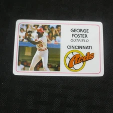 1981 Permagraphics credit card Perma Graphics George Foster Reds
