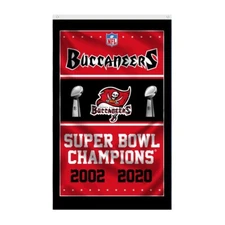 Tampa Bay Buccaneers Super Bowl Flag 3'X5' Banner FAST FREE Shipping US SELLER