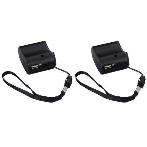 2 Pieces Hand-crank Charger Emergency Power Bank Outdoor Generator - 第 2/12 張圖片