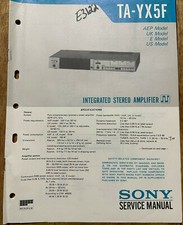 SONY TA-YX5F INTEGRATED STEREO AMPLIFIER ORIGINAL SERVICE MANUAL