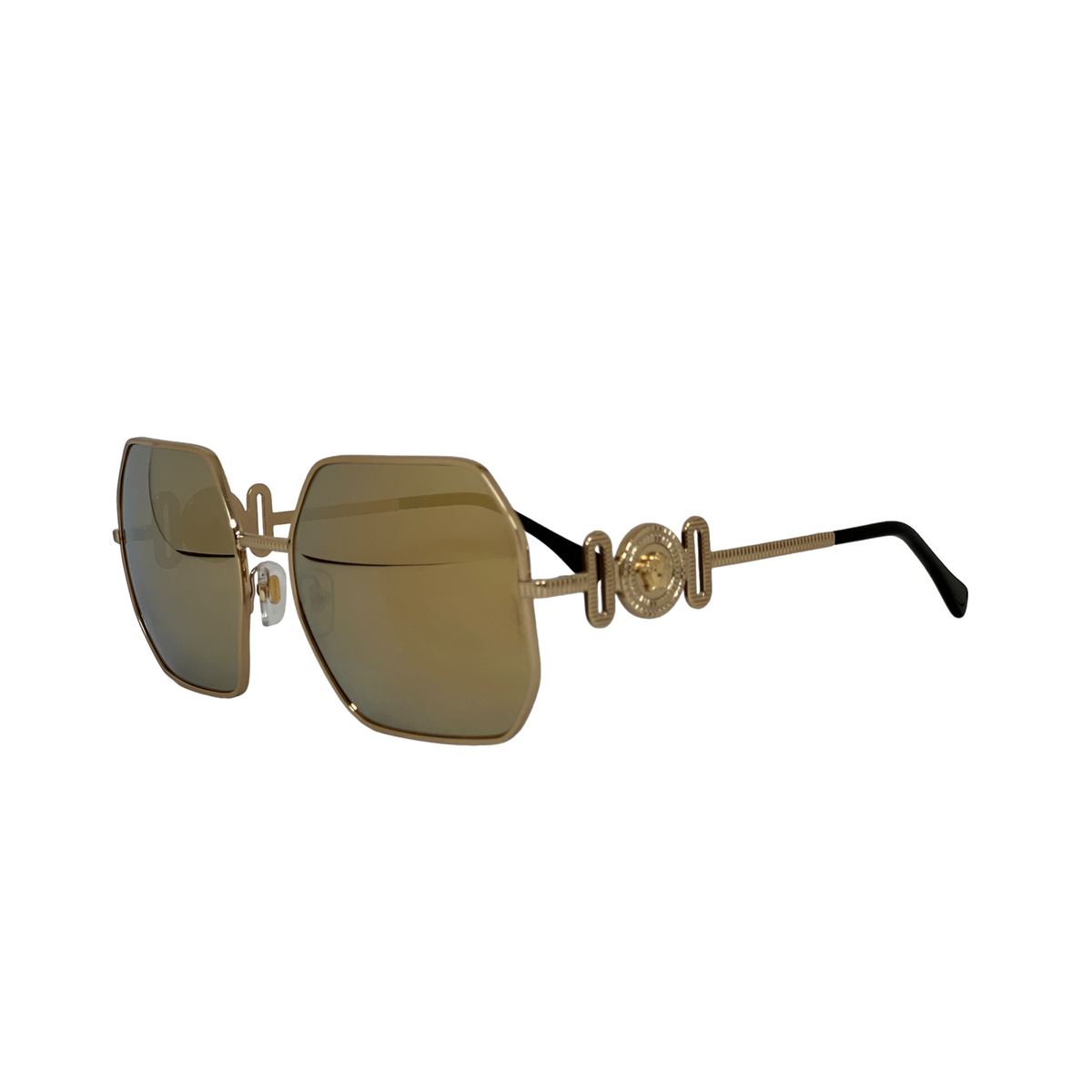 Versace brand new sunglasses Amazon.com: Versace Man Sunglasses Gold Frame, Dark Grey  main image 2