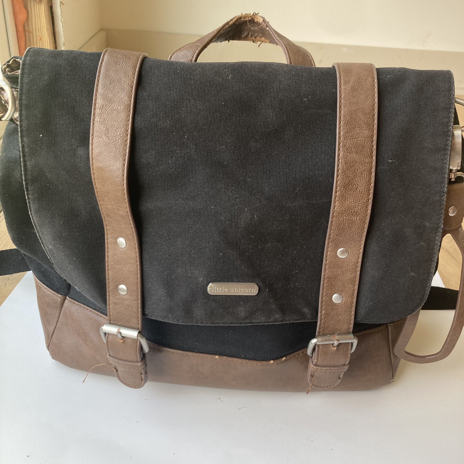 Marindale Little Unicorn Diaper Bag Backpack Gray/Brown Unisex